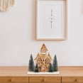 thumbnail image 2 of Maison Concepts Light Décor Led Wooden House Brown 12.40" - 12.6 L x 3.66 W x 12.4 H, 2 of 3