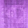 thumbnail image 1 of Ahgly Company Indoor Square Persian Purple Traditional Area Rugs, 3' Square, 1 of 4