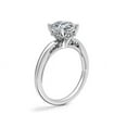 thumbnail image 3 of 1.15 Ct Brilliant Asscher Cut Natural Diamond Asscher Solitaire Engagement Ring for her Solid 14K White Gold Size 5.5, 3 of 8