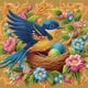 thumbnail image 1 of 5D DIY Taladro Parcial Con Forma Especial Pájaros 30x30cm, 1 of 9