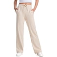 thumbnail image 3 of DuoJiaJ Girls Athletic Pants Straight Leg Joggers Loose Fit Casual Trousers For Teen Girls Youth Wear Comfy Stretch Fabric Everyday School Sportswear Girls Sweatpants Size 15-16 years,Yellow, 3 of 4