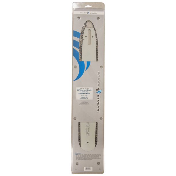 New Stens Silver Streak 20" Bar and Chain Combo 81 DL Chainsaw Chain