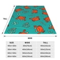 thumbnail image 3 of Sikiie Colorful Crab Ultra-Soft Micro flannel Blanket Luxury All Seasons Warm Blanket for Bedding Sofa and Travel (4 sizes)-80"x60", 3 of 7