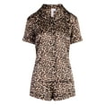 thumbnail image 6 of Joyspun Women’s Stretch Satin Short Sleeve Top and Shorts Pajama Set, Sizes XS-3X, 6 of 6