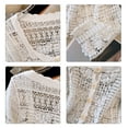 thumbnail image 6 of Yokua Hollowed Knit Lace Cover Up Jackets Crochet Floral Sweater Cardigan for Womens, 6 of 12