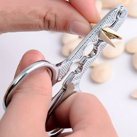 

amousa Alloy Melon Seed Pliers Sunflower Seed Nut Pliers Scissor Forceps Kitchen Tool