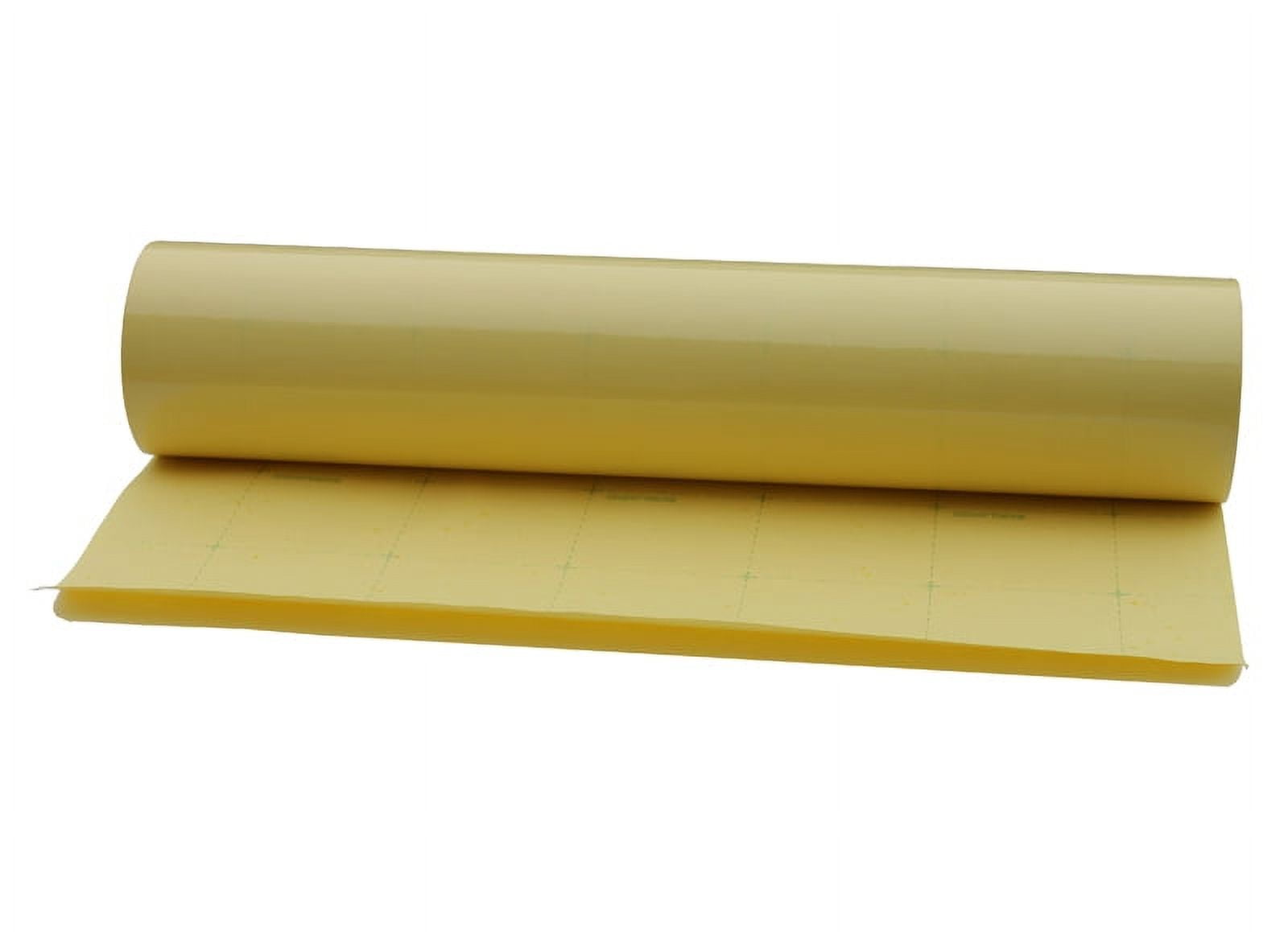 INTBUYING 25inX164Ft Glossy Cold Laminating Film Yellow Self-Adhesive Lamination Vinyl Film 1Roll for Cold Lamina-tor