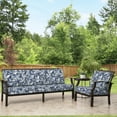 thumbnail image 4 of Better Homes & Gardens 42" x 24" Navy Floral Rectangle Outdoor 2-Piece Deep Seat Cushion, 4 of 9