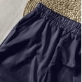 thumbnail image 4 of Cavosen Mens Shorts Athletic Casual Drawstring Elastic Waistband Shorts with Pocket Solid Breathable Lightweight Shorts Summer Trendy Shorts Navy 3XL, 4 of 8