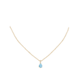 thumbnail image 5 of ANGARA Natural Prong-Set Pear Aquamarine Pendant with Diamond Bale in 14K Yellow Gold for Women (Size-8x6mm) | March Birthstone, Anniversary, Jewelry Gift for Women | Natural Aquamarine Necklace, 5 of 9