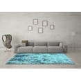 thumbnail image 3 of Ahgly Company Indoor Rectangle Abstract Light Blue Modern Area Rugs, 7' x 10', 3 of 4