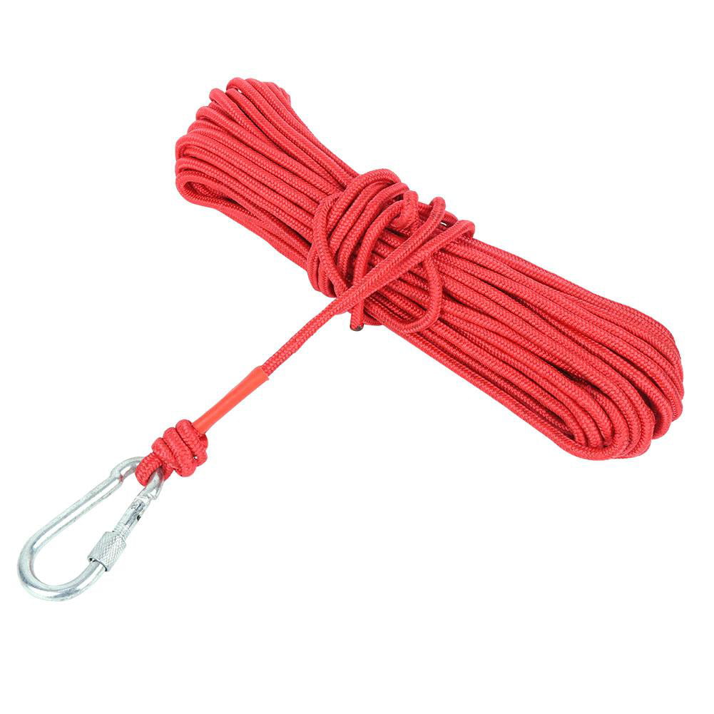 20M Fishing Strong Pull Force Treasure Hunting Salvage Rope with Carabiner