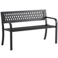thumbnail image 1 of Outsunny Garden Bench Outdoor, Patio Bench with Armrests and Slatted Seat, 1 of 10