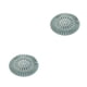 thumbnail image 2 of Filtro de fregadero de baño Ounissouiy colector de pelo colador tapón portátil reutilizable Azul 2Conjunto, 2 of 6