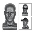 thumbnail image 1 of Baohd PVC Male Mannequin Head Display Head Mannequin Stand Wig Head Display Grey, 1 of 1