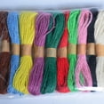thumbnail image 4 of Hemoton 12 Rolls 10m Jute Twine Rope, Colorful Woven Hand Knitting Cord for Crafts, Wrapping and Home Projects, 4 of 6