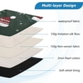 thumbnail image 3 of FORMRS 15"-15.6" Laptop Sleeve Protective Case Soft Carrying Quilted Computer Bag Cover, Green Christmas Hats, 3 of 7