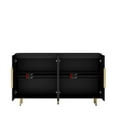 thumbnail image 5 of Tcbosik Sideboard Buffet Cabinet with Storage, 57" Kitchen Storage Cabinet with Adjustable Shelves & 4 Doors, Credenza Cupboard, Console Table for Hallway Entryway Living Room Dining Room, Black, 5 of 10