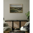thumbnail image 3 of Drsoum 16x24in Landscape Wall Art Vintage Classical Village Painting Grassland Village Farmhouse Prints Room Decor - Natural Framed, 3 of 7