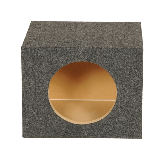 QPower 10 Inch Heavy-Duty Single Sealed Vehicle Subwoofer Enclosure