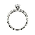 thumbnail image 2 of 1/2ct Diamond Solitaire Rope Engagement Ring 14K Gold, 2 of 2