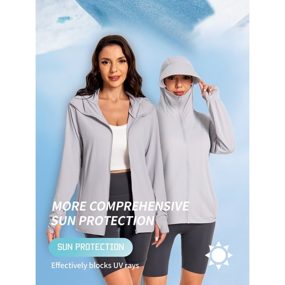 Outdoor protective clothing, skin jacket, summer new travel isolation jacket, detachable hat,