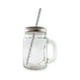 thumbnail image 2 of 6pz Mason Jar Ice Cold Drink Grabado Transparente Tapa Color Plata 16oz Tapa perforada Bebida Cocina Hogar Bebida Degustacion Eventos Reunion Cristal Vidrio, 2 of 4