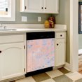 thumbnail image 3 of Pastel circles abstract art Dishwasher Magnet Cover Decorative Sticker for Home Cabinet Kitchen 23" x26", 3 of 5