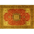 thumbnail image 1 of Ahgly Company Indoor Rectangle Medallion Yellow Traditional Area Rugs, 5' x 7', 1 of 4