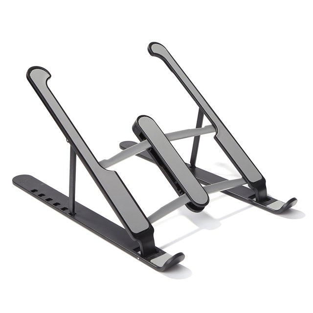 Soporte de tableta plegable Soporte de enfriamiento de teléfono inteligente ajustable en altura (negro)