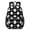 Baseballs Stars Black, variant on Baseballs Bats Black Pattern 17" School Backpacks for Teens,Waterproof Oxford Fabric,S-Shape Padded Straps for School,Travel,Hiking,Camping