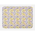 thumbnail image 1 of Watercolor Bath Mat, Yellow Wildflowers Artistic Spring Garden Botanical Foliage with Herbs, Non-Slip Plush Mat Bathroom Kitchen Laundry Room Decor, 29.5 X 17.5 Inches, Yellow Purple White, Ambesonne, 1 of 2