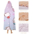 thumbnail image 6 of Hello Kitty Hooded Blanket Poncho, Wearable Hooded Blanket Cozy Soft Warm Plush Fleece Blanket for Adult Women Men 60x80, 6 of 6