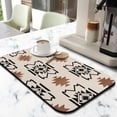 thumbnail image 2 of 2 Pack Washable Rubber Bohemian Vintage Floral Dish Drying Mats for Kitchen Counter Home Large Coffee Bar Pad Accessories and Decor for Utensils Stemware (2pcs 19.5''x12''), 2 of 6
