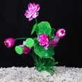thumbnail image 5 of Unique Bargains 1pcs Fish Tank Aquarium Decorations Plants White Purple 8.27" PE Ceramics Plants for Aquarium Decor, 5 of 7