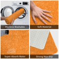Bathroom Rugs Mat, Orange Glitter2 Entryway Indoor Door Mat Kitchen