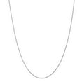 thumbnail image 1 of Solid 14k White Gold 1.00mm Parisian Wheat Chain Necklace 24" - with Secure Lobster Lock Clasp, 1 of 5