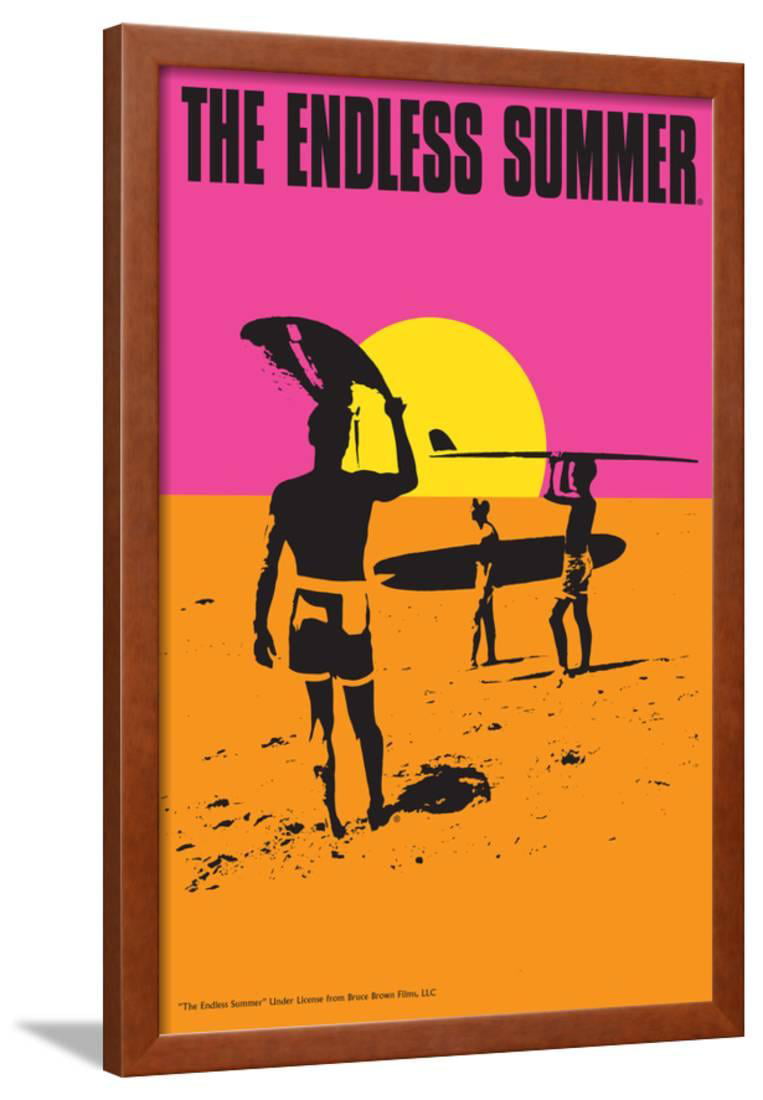 1966 FRAMED Endless Summer Surfing Movie Poster 