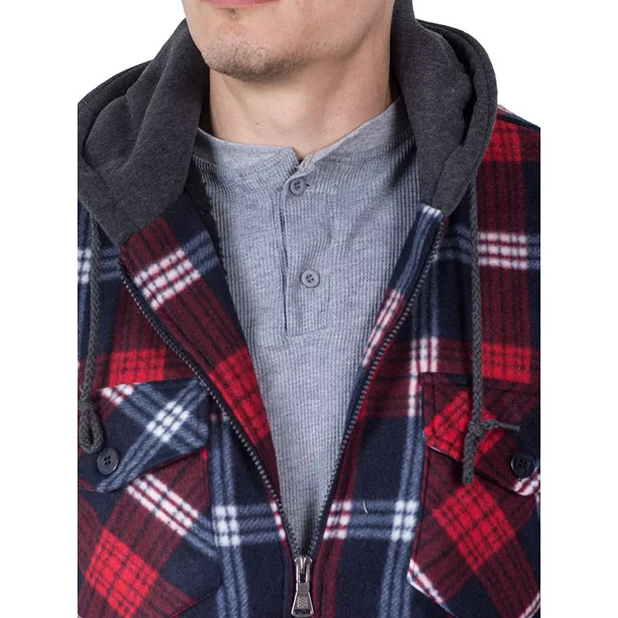 Flannel shirt over deals hoodie