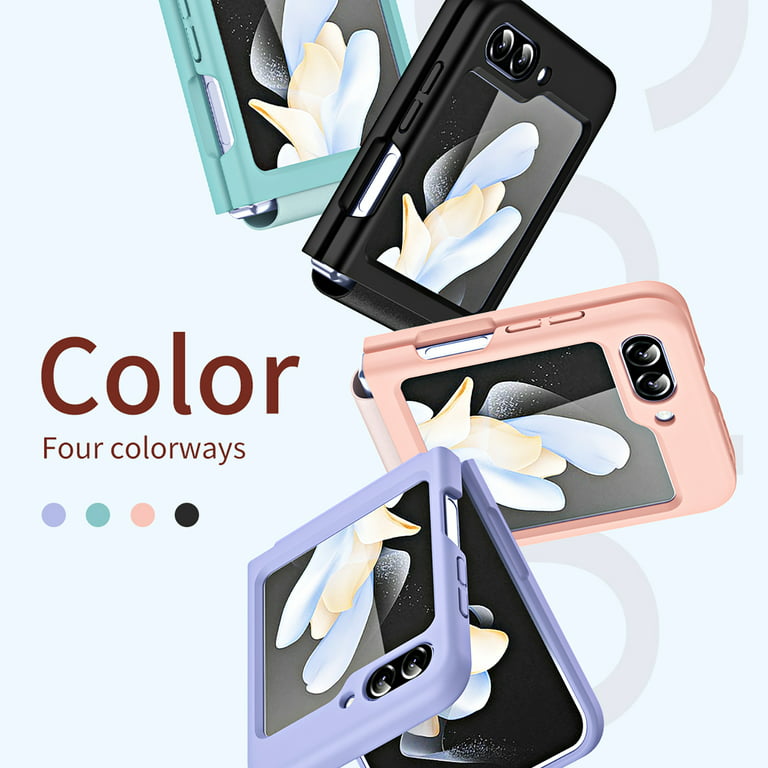  Clear Z Flip 5 Case,Samsung Z Flip 5 5G Case Slim TPU Silicone  Phone Case Cover,Samsung Galaxy Z Flip 5 Dropproof Shockproof Anti-Scratch  Protective Cover for Samsung Galaxy Z Flip-Transparent 