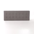 thumbnail image 2 of Noble House Lauren Grey Fabric Storage Ottoman, 2 of 9