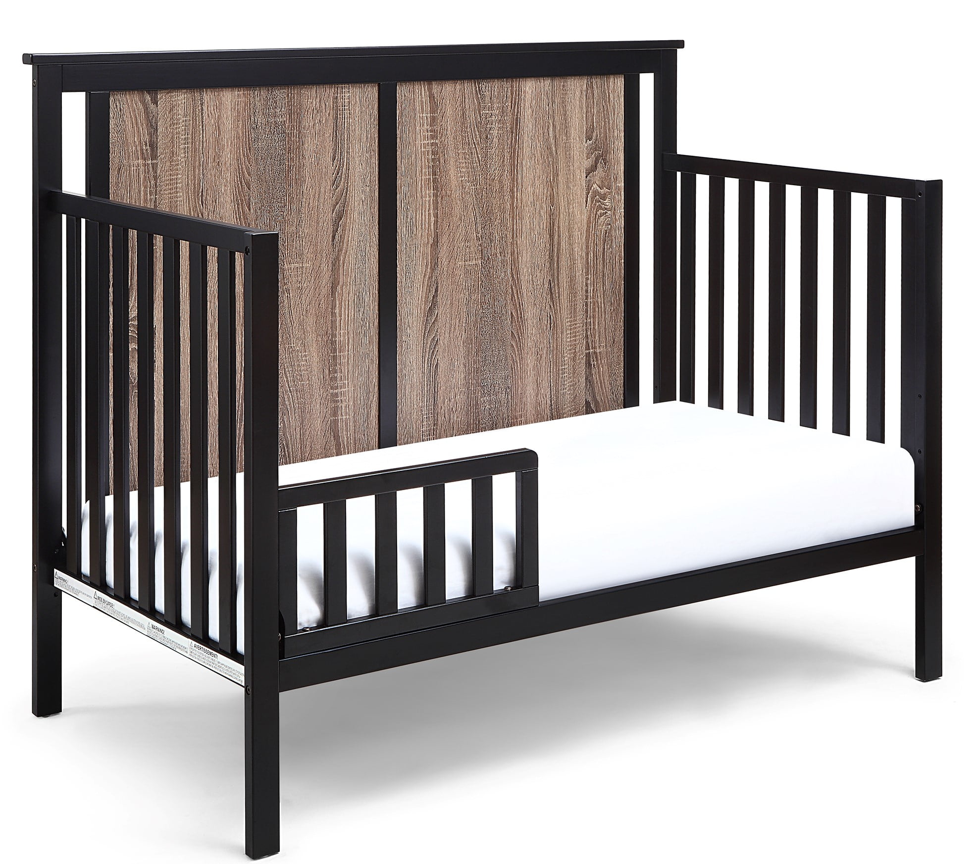 Suite Bebe Connelly Crib in Black and Vintage Walnut Finish