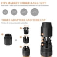 thumbnail image 4 of Pellebant 45 LBS Patio Umbrella Base Heavy Duty Outdoor Patio Market Umbrella Stand, Brown, 4 of 7