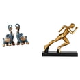 thumbnail image 1 of Figura de elefante,Figuras de elefantes,estatuas,adornos de animales,Estatua del corredor,Estatua de corredor Escultura de arte abstracto Figura,Estatua de personaje para centro de mesa, 1 of 8