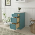 thumbnail image 3 of Vanity Art 15" W Plywood Freestanding Single Base 3 Drawers Storage Cabinet, 3 of 9