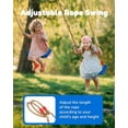 thumbnail image 6 of Plastic Swing, Indoor Outdoor Flat Bench Seat with Adjustable Nylon Hanging Rope for Kids and Adults, Childhood Rope Swing-Tree, Backyard Swinging Toy, 6 of 7