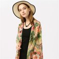 thumbnail image 4 of Cárdigan tipo kimono de playa de para mujer, cubierta, espalda abierta, Crochet, , playa, Kimono, Cardigan, estampado Floral, de Suelto Magideal Cárdigan tipo kimono de playa, 4 of 6
