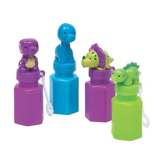 Little Dino Bubble Bottles, Party Favors, 12 Pieces