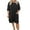 Black Dress, variant on 50% off Clear! Women's Knee Length Loose Sundress Geometric Ethnic Print Tops Half Sleeve Clothing V Neck Elegant Casual Comfy Summer Dresses for Female Blue L