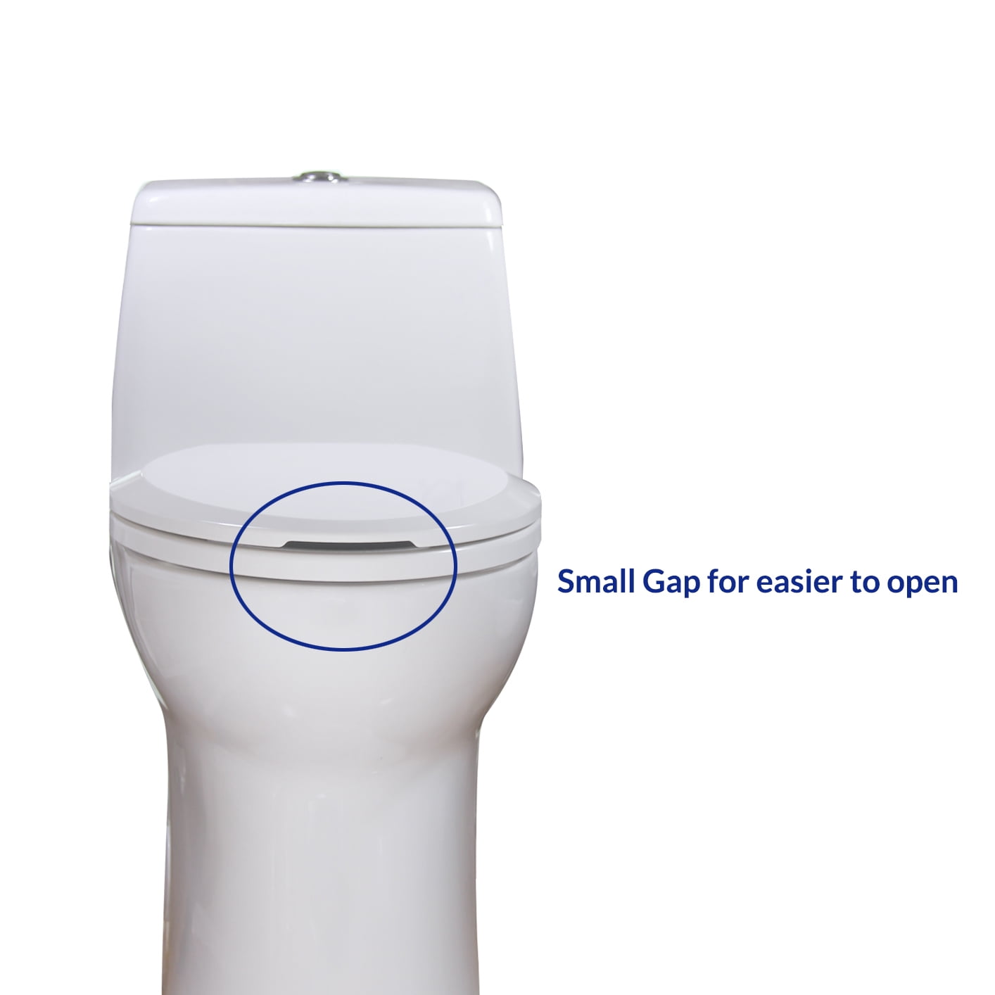 WinZo ES001 Elongated Plastic Toilet Seat Soft Close in White with Top Mount Bolts,Easy Install